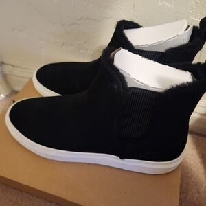 UGG Black Suede Ankle Boots
